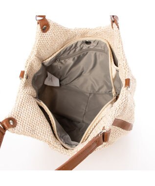 Y'SACCS ストロー風2wayトートバッグ アイボリー