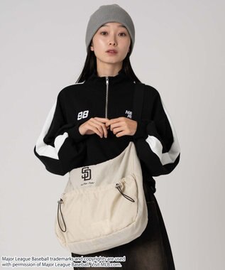 WEGO 【ユニセックス着用ITEM】別注MLBドロストポケットショルダー オフホワイト