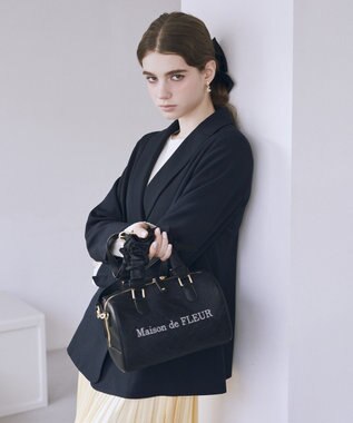 Maison de FLEUR レース2Wayボストンバッグ