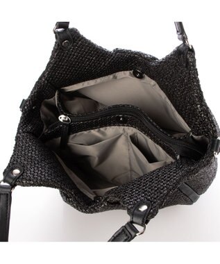 Y'SACCS ストロー風2wayトートバッグ ブラック