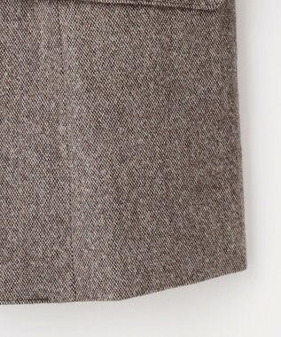 J.PRESS LADIES 【セットアップ対応】ウールストレッチツイード テーラード ジャケット ダークブラウン系