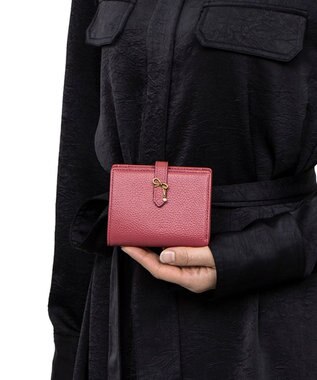 LANVIN en Bleu リュバン コンパクト二つ折り財布 ピンク