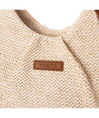 Y'SACCS ストロー風2wayトートバッグ アイボリー