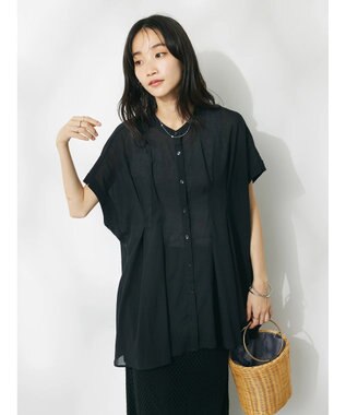CRAFT STANDARD BOUTIQUE ウ゛ィンテージボイルタックチュニック Black