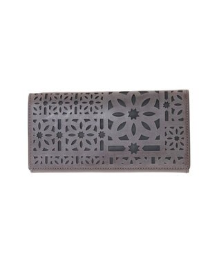 genten マルチカットワークミニ　長財布 ダークブラウン