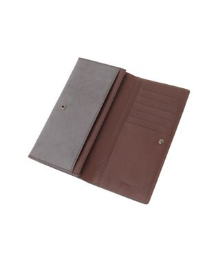 genten マルチカットワークミニ　長財布 ダークブラウン