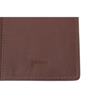 genten マルチカットワークミニ　長財布 ダークブラウン
