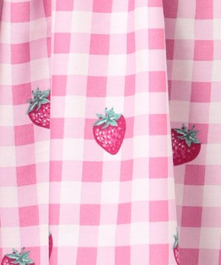 ANY KIDS 総柄 サマーワンピース ピンク×イチゴ