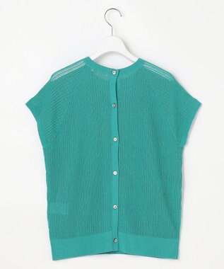 自由区 S 【前後着用可能】ファインリネンナイロン2WAY プルオーバー エメラルド