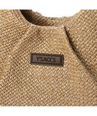 Y'SACCS ストロー風2wayトートバッグ ベージュ
