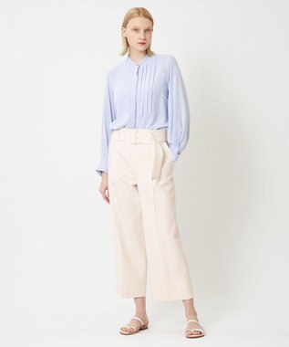 BEIGE， LAUREL / ワイドクロップドパンツ Ecru