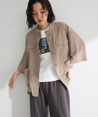 Green Parks ミリタリーシャツジャケット Beige