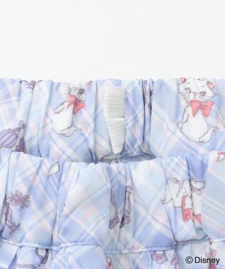 ANY KIDS 【ディズニー/マリー】チェック柄 総柄スカパン サックスブルー