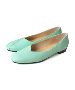 Pointer 日本製 本革Vカットパンプス ブルー