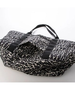 UNBILLION cachecache パッカブルナイロンボストンバッグ レオブラック