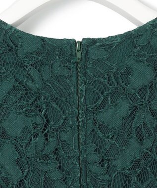 23区 【APPLAUDIR】モールラインフラワーレース ドレス フォレストグリーン系