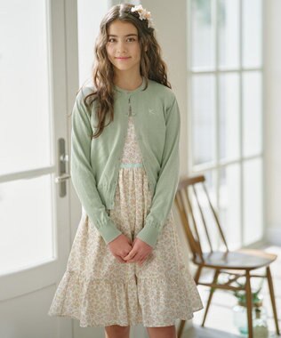 組曲 KIDS 【150-160㎝】クラシック カーディガン ミント系