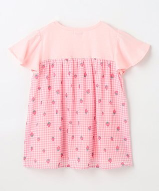 ANY KIDS ひらひら バックシャンTシャツ ピンク