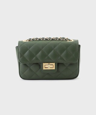 GRACE CONTINENTAL MaisonVincent チェーンバッグS グリーン