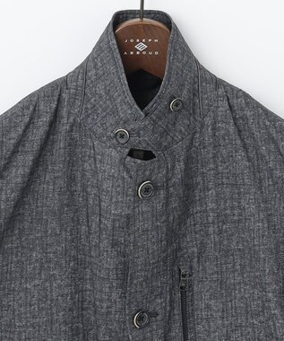 JOSEPH ABBOUD 【キングサイズ・軽量・撥水加工】メランジストレッチジャケットブルゾン グレー系