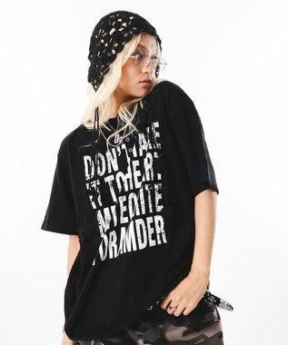 WEGO 【ユニセックス着用ITEM】ビッグロゴスラブヘンリーネックT（SS） ブラック