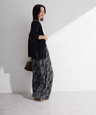 Green Parks ＶネックＺＩＰカーディガン Black