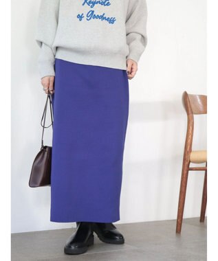 AMERICAN HOLIC エコカルット総針タイトスカート Purple