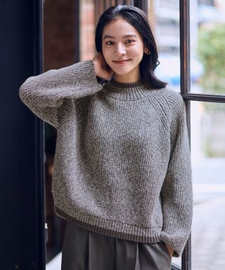 【5色展開】バイカラーMIXニット