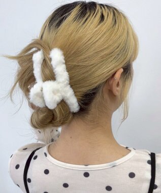 WEGO Lカラーファーバンス ホワイト