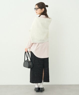 earth music&ecology サッカーストライプシャツ Red