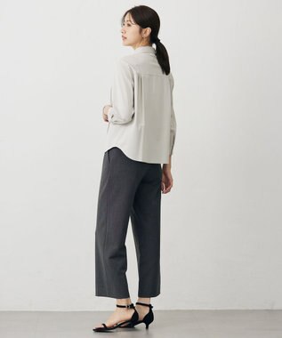 J.PRESS LADIES コンパクトトリコット シャツライク カットソー ベージュ系