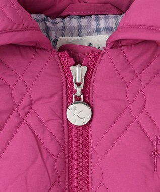 組曲 KIDS 【90-100㎝】中綿キルト コート ラズベリー系