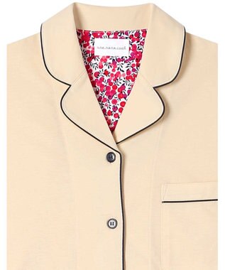 une nana cool 【綿100％】ハイゲージ天竺パジャマ　ＭＡＤＥ　ＷＩＴＨ　ＬＩＢＥＲＴＹ　ＦＡＢＲＩＣ CR