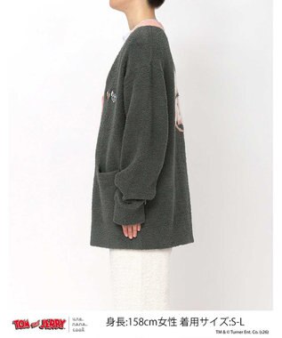 une nana cool トムとジェリー × une nana cool　ユニセックスカーディガン グレー