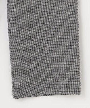 J.PRESS LADIES 【洗える】チェルビック チェック セミワイド パンツ ライトグレー系3