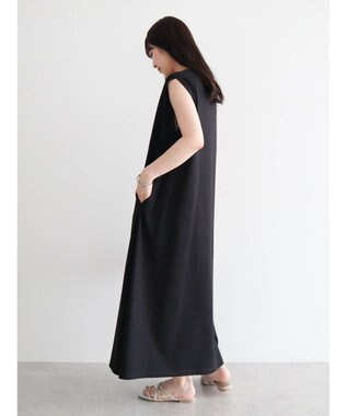 Green Parks ・ＳＵＧＡＲ　ＳＰＯＯＮ【ＣＯＯＬ】タックノースリワンピ Black