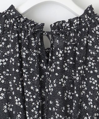 Feroux ウエストシャーリングティアード ワンピース ブラック系1