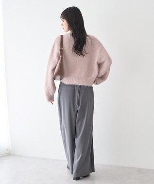 earth music&ecology ミックスカラーラメニットカーディガン Light Pink