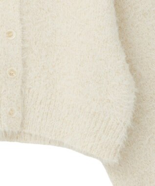 earth music&ecology ミックスカラーラメニットカーディガン Ivory