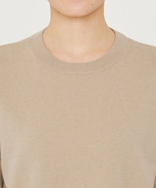 uncrave ウール ナイロン ペプラム ニット（uncrave STANDARD） ベージュ