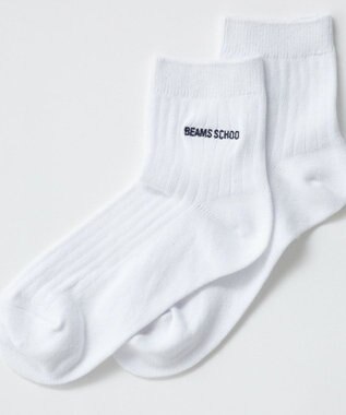 BEAMS SCHOOL 13cm丈スクールソックス ホワイト