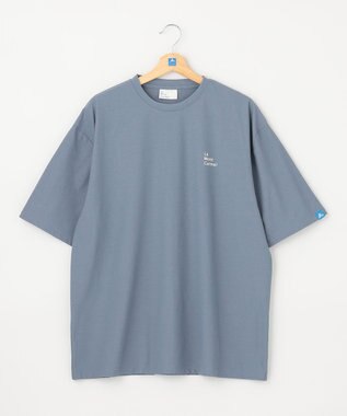 SHARE PARK LADIES 【UVカット・吸水速乾・ストレッチ・軽量 】バックプリントTシャツ ブルー系