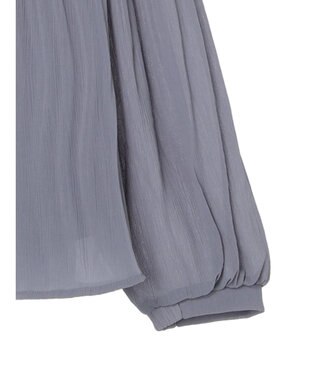 earth music&ecology マジョリカプリーツブラウス Sax