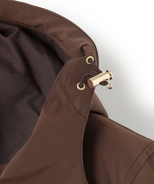 J.PRESS MEN スタンドカラーコート / デタッチャブルフード ブラウン系