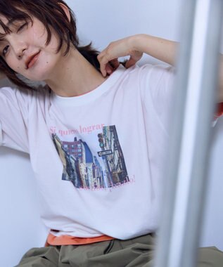ANY ANYファンクションロゴTシャツ オフフォト