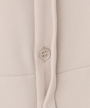 ICB 【接触冷感・UVケア・速乾・洗える】 FluidBackSatin シャツブラウス トープ系