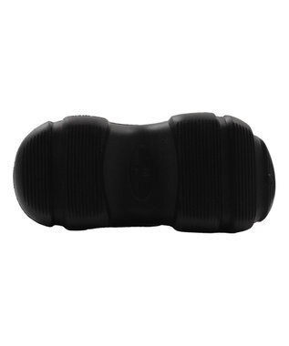 WEGO 【SMLサイズ展開】パーツ付き厚底ラバーサンダル ブラック