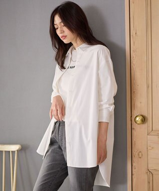 ANY L 【手洗い可能/抗菌防臭/UVカット/速乾】ロングシャツ オフ