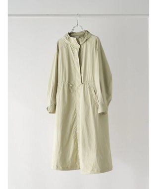 earth music&ecology テックフードロングコート Light Khaki