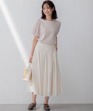 組曲 S 【WEB限定】エアリーボリューム スカート アイボリー系